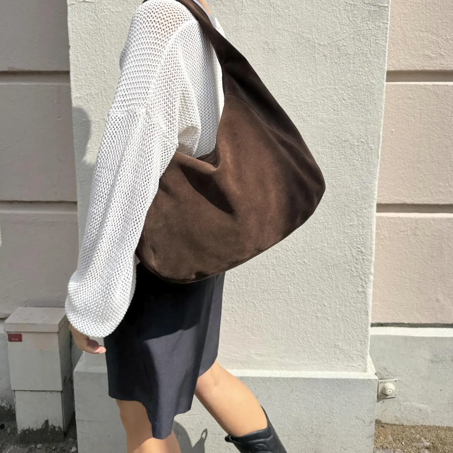 SamaraMBG Bag Suede, dark brown