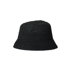 SANDIE Raffia Hat, black