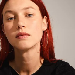 SANNE Hoops X Large, gold plated