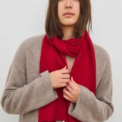 Sara Scarf, cherry red