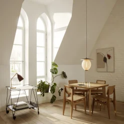 Satellite Pendant, cream white semi matt
