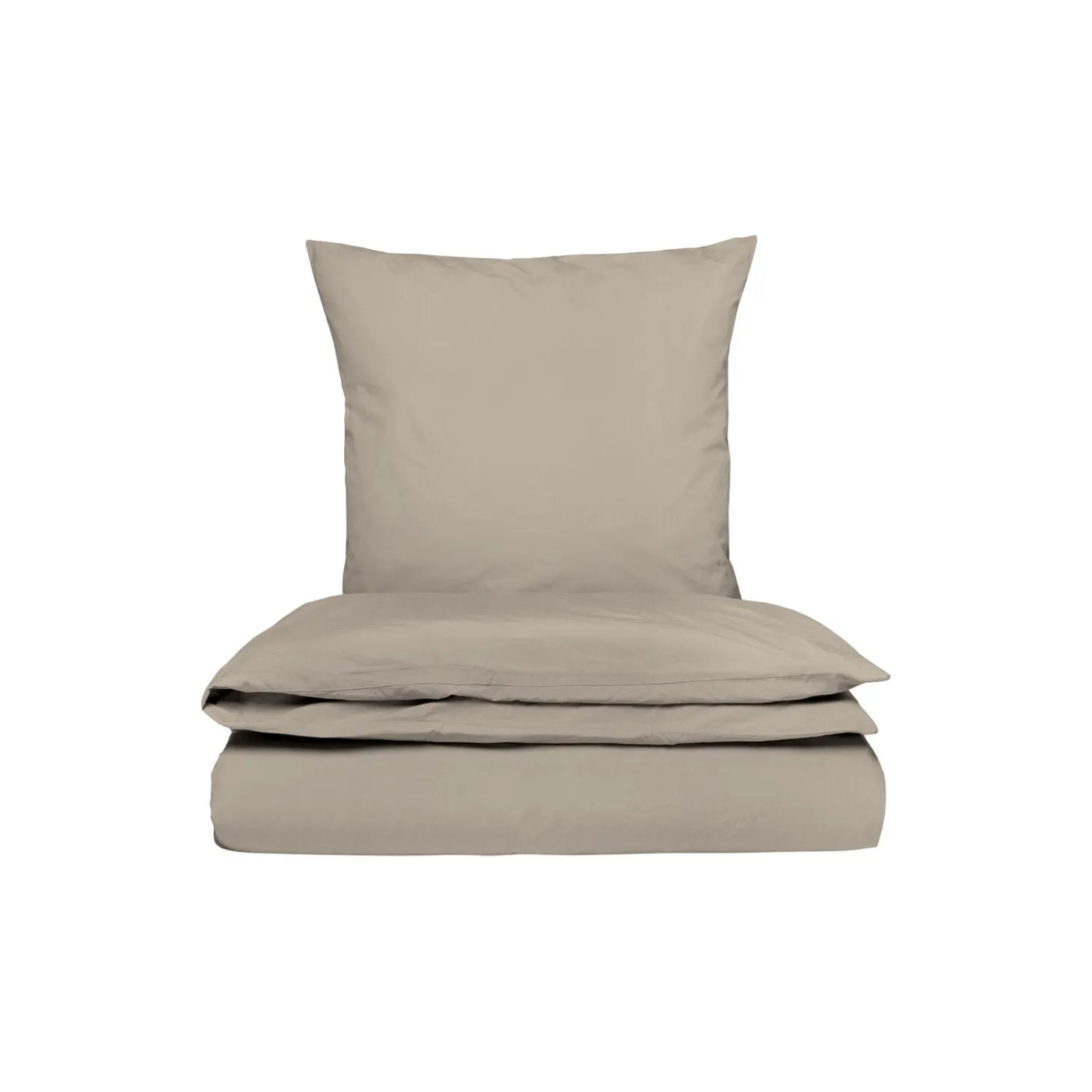 Satin sengesæt, valnød brun