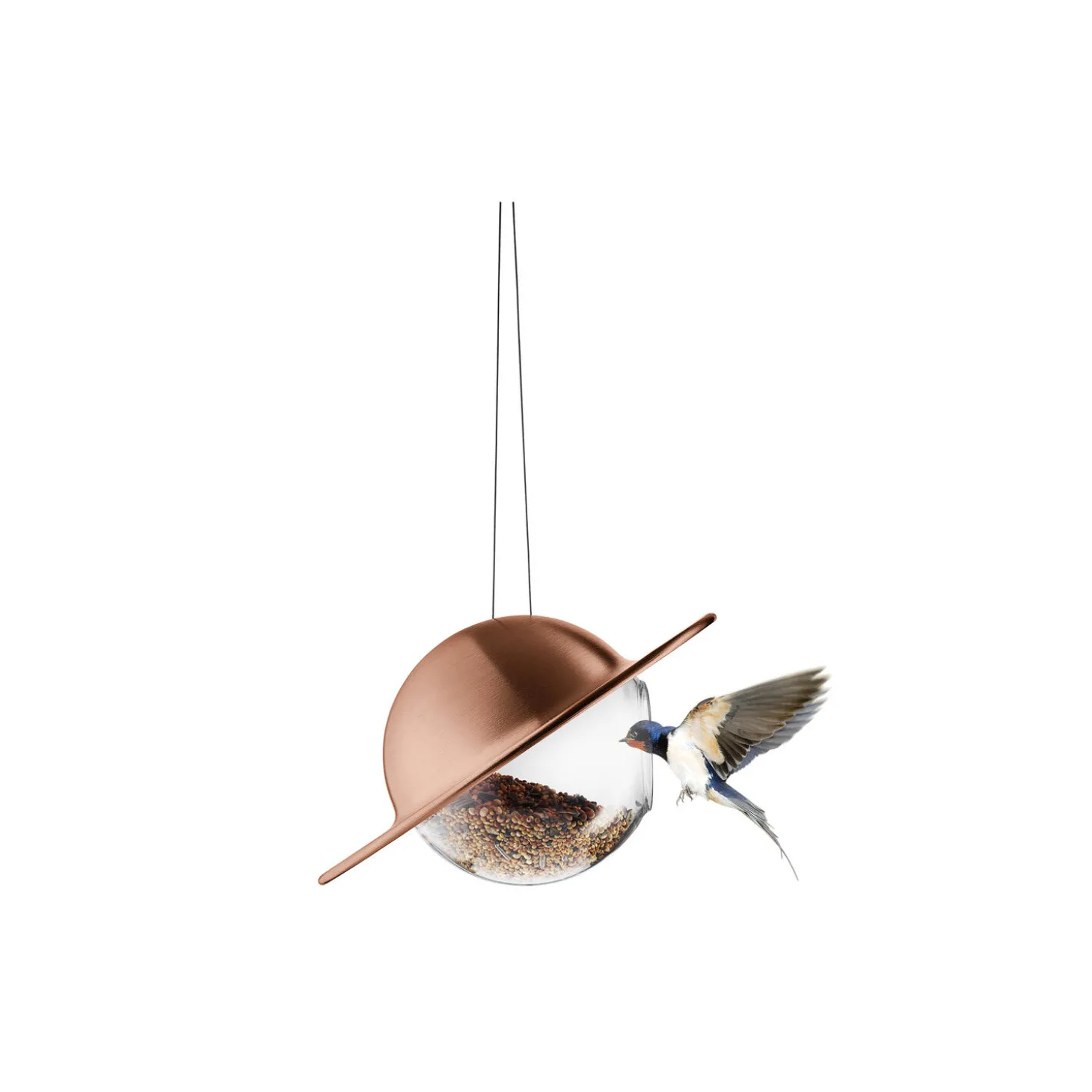 Saturn Fuglefoderkugle, kobber