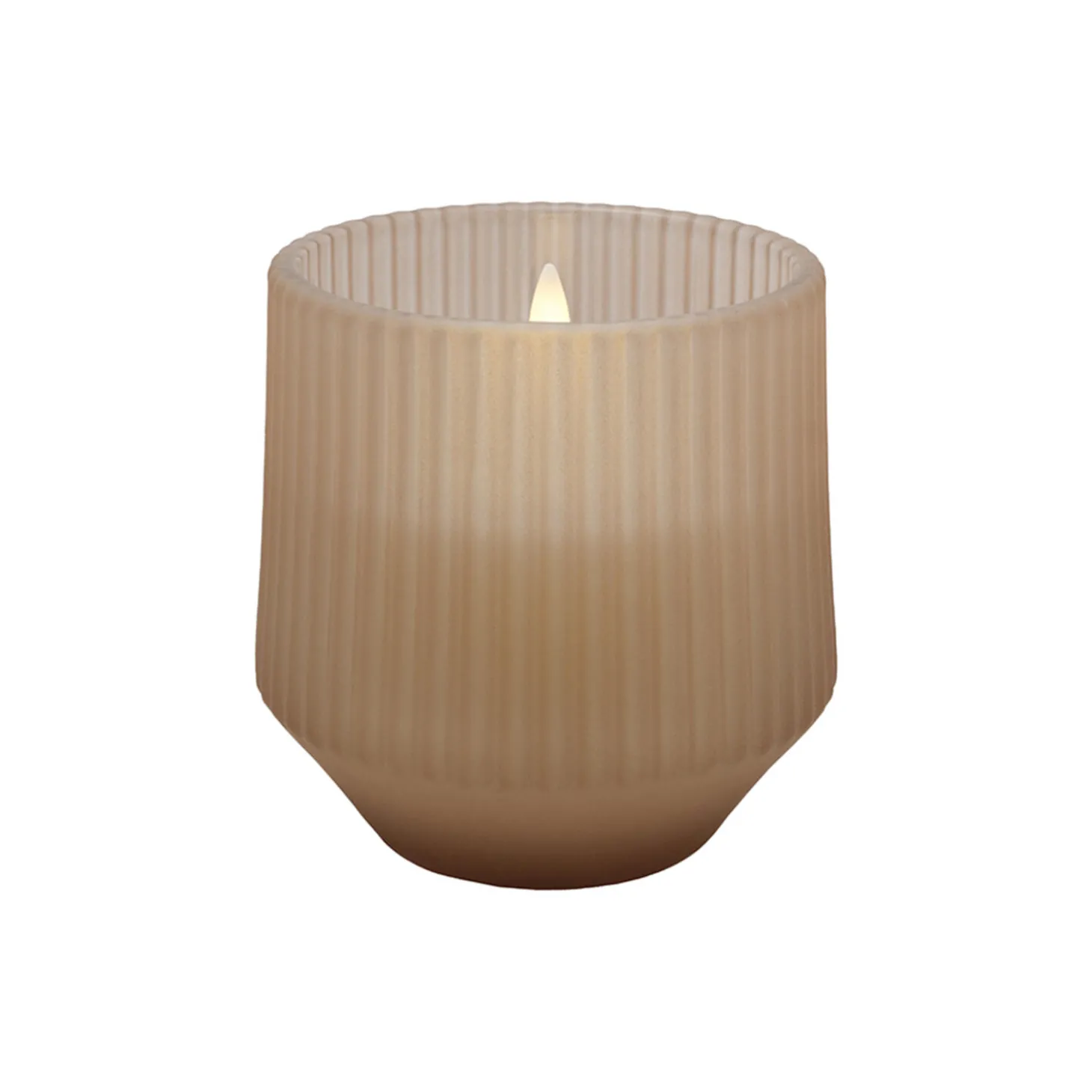 Scented wax glass candle uplift, beige