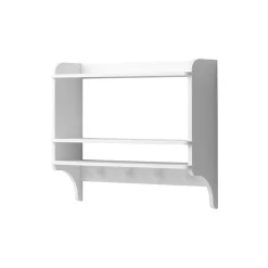 Seaside boghylde med knager