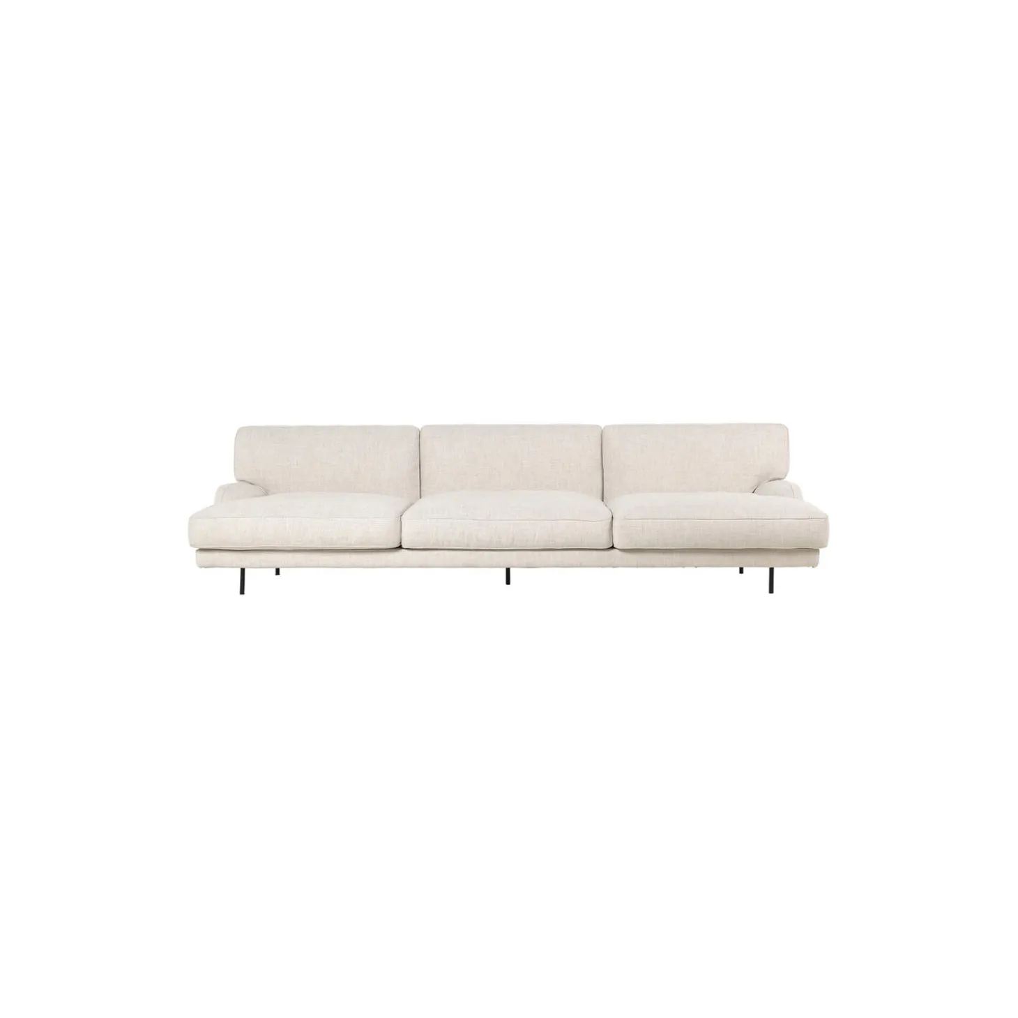 3-seater Flaneur Sofa, Limonta 15/antique brass