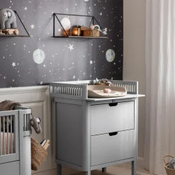 Sebra puslebordet med skuffer, stone