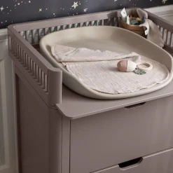 Sebra puslebordet med skuffer, jetty beige