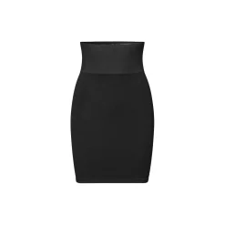 Second Skin High Waist Tube Skirt, black