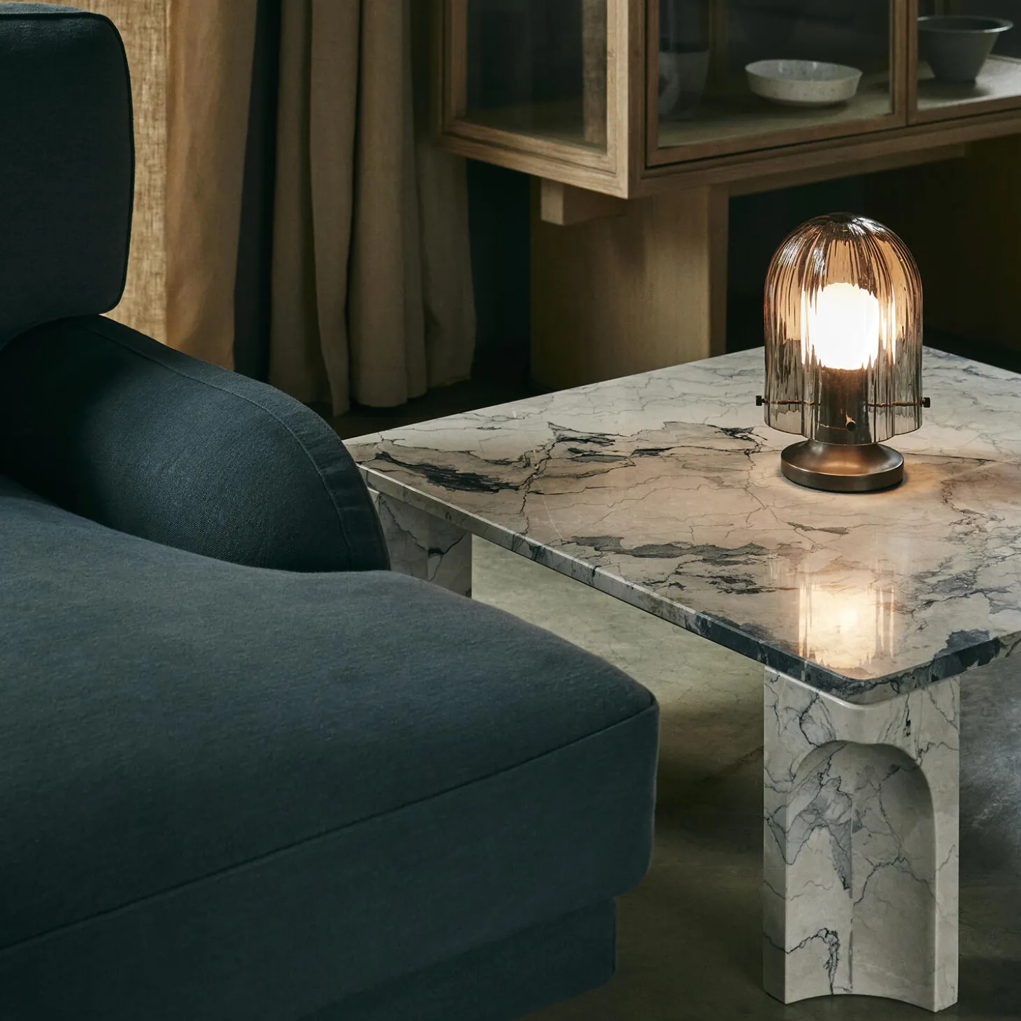 Seine Table Lamp, smoke