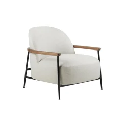 Sejour Lounge Chair with Armrests, Flair Special 201/black matt