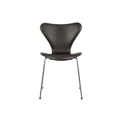 Serie 7™ 3107 fuldpolstret stol, dark brown/chrome