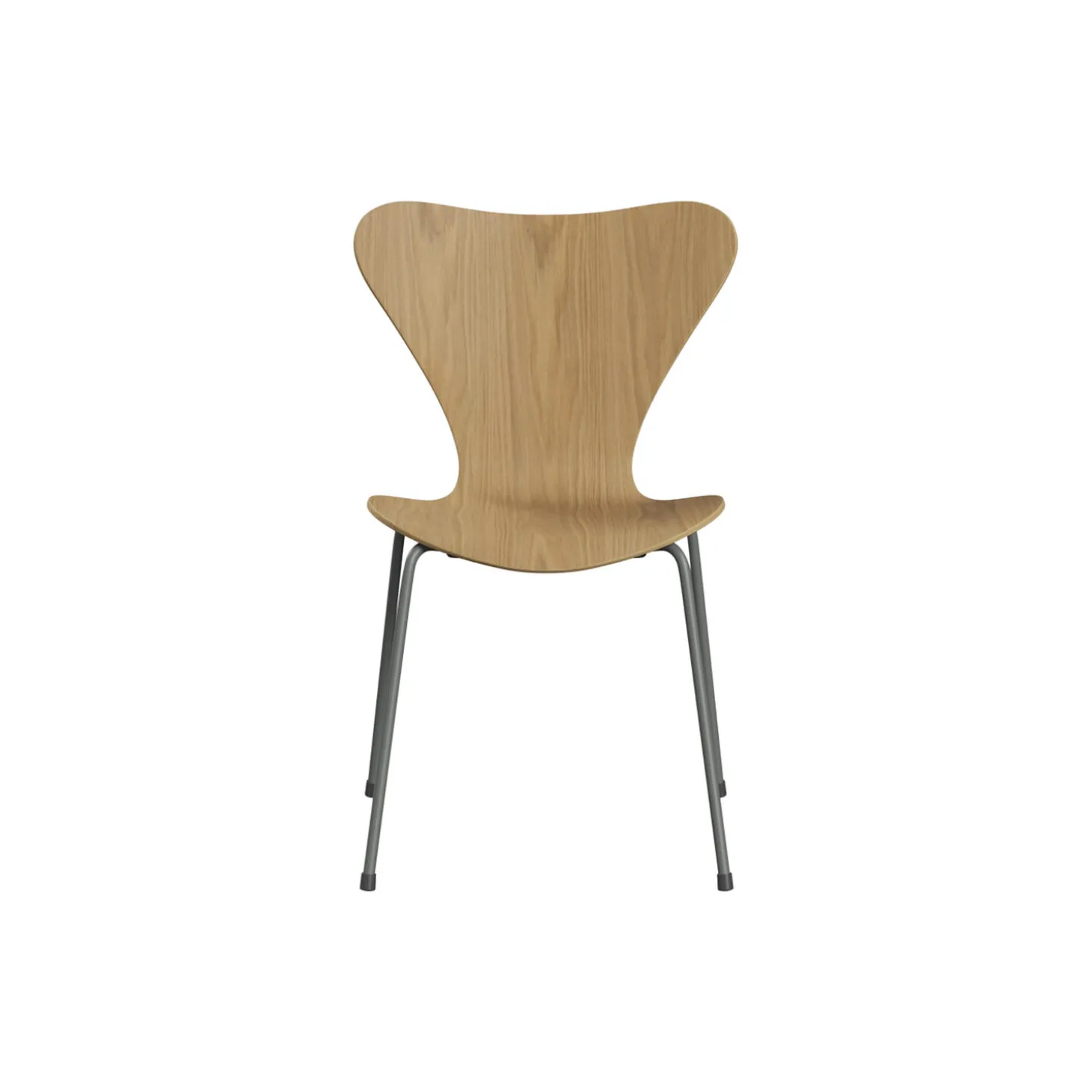 Serie 7™ 3107 stol, lacquered oak/silver grey