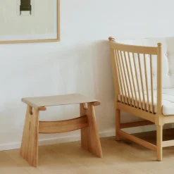 Seto Stool, light oiled oak/natural