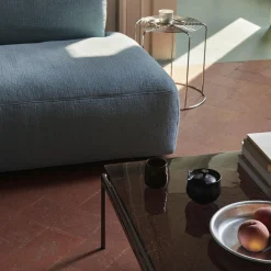 Sett LN13 Coffee Table, smoked glass/dark chrome