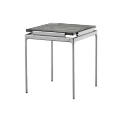 Sett LN11 Coffee Table, smoked glass/dark chrome