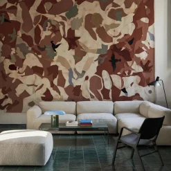 Sett LN12 Coffee Table, verde guatemala marble/dark chrome