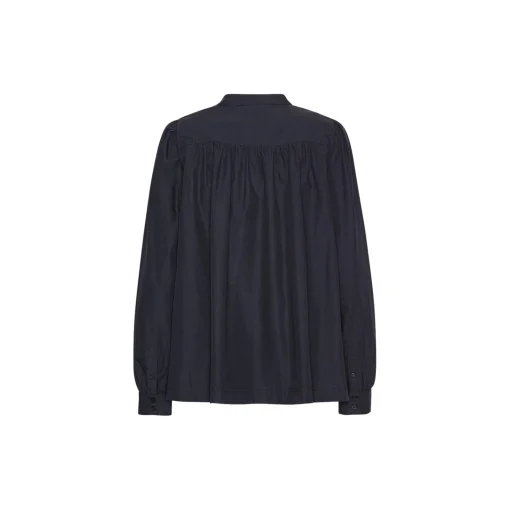 Shirt With Gather, dark indigo