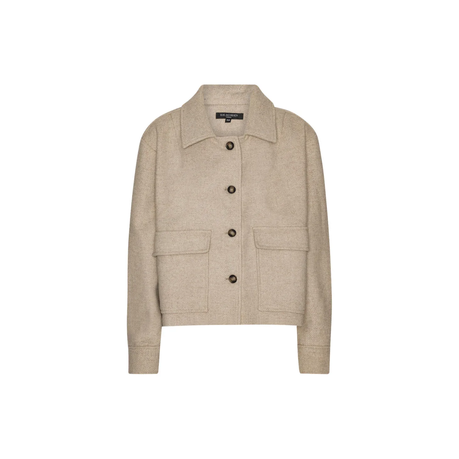 Short Buttoned Jacket, wheat