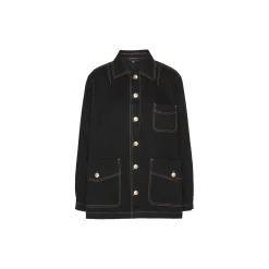 Short Overshirt Jacket, black