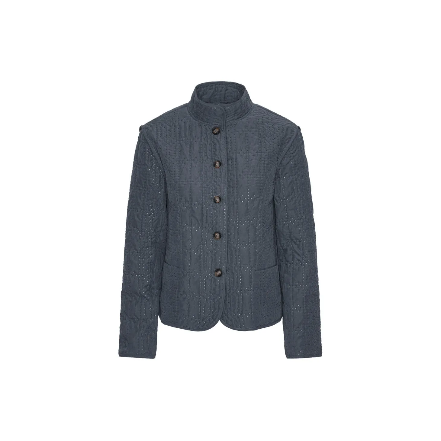 Short Quilted Jacket, ombre blue