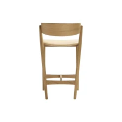 Sibast No 7 barstol, hvidpigmenteret eg/honey