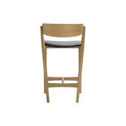 Sibast No 7 barstol, hvidpigmenteret eg/sort