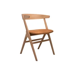 Sibast No 9 spisebordsstol, sæbehandlet eg/cognac