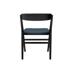 Sibast No 9 spisebordsstol, sortlakeret eg/navy