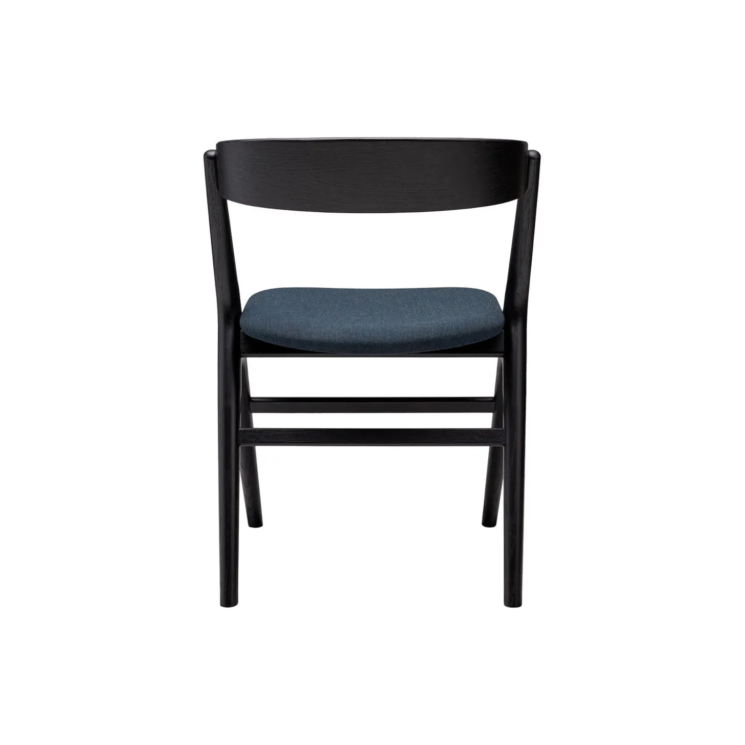 Sibast No 9 spisebordsstol, sortlakeret eg/navy