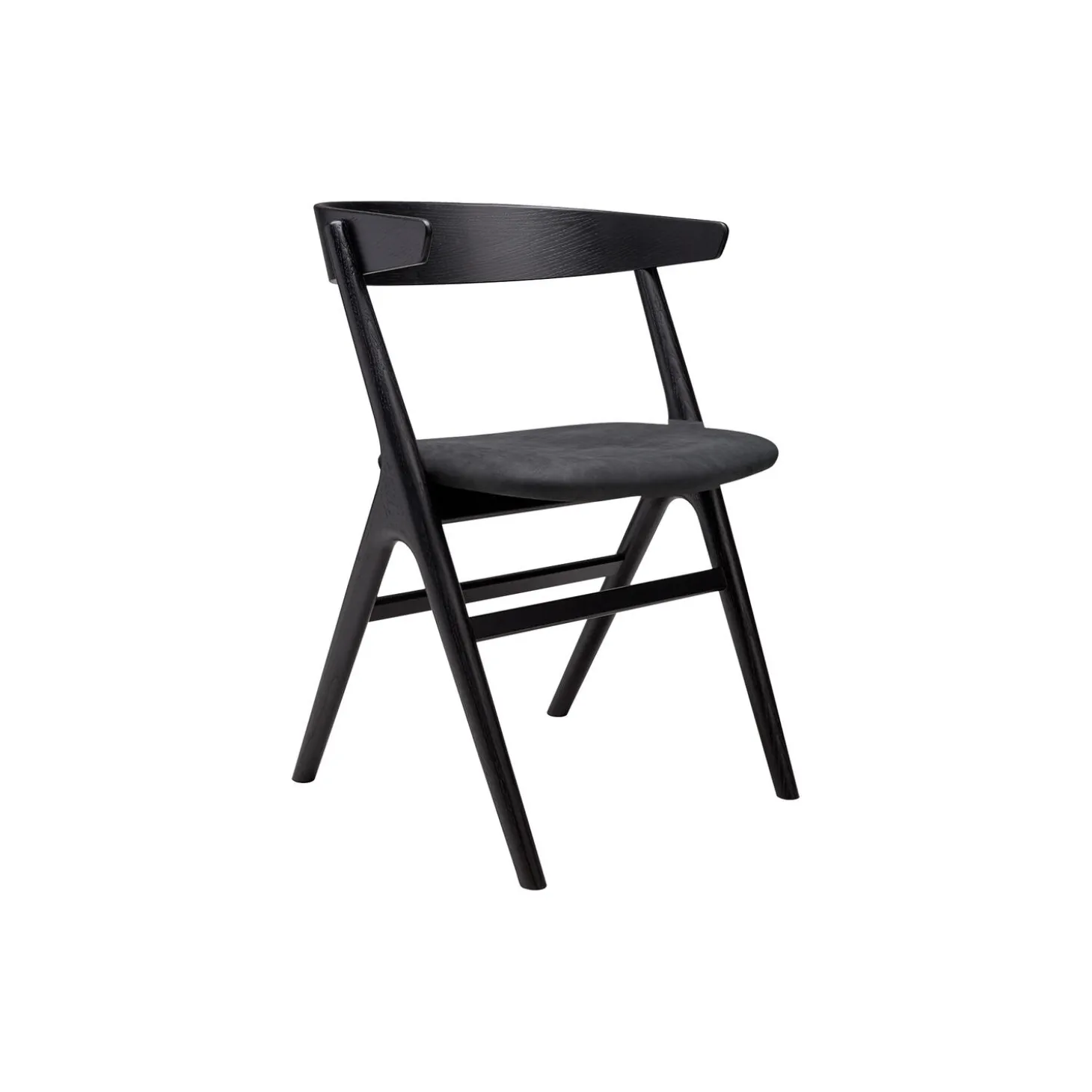 Sibast No 9 spisebordsstol, sortlakeret eg/dark grey