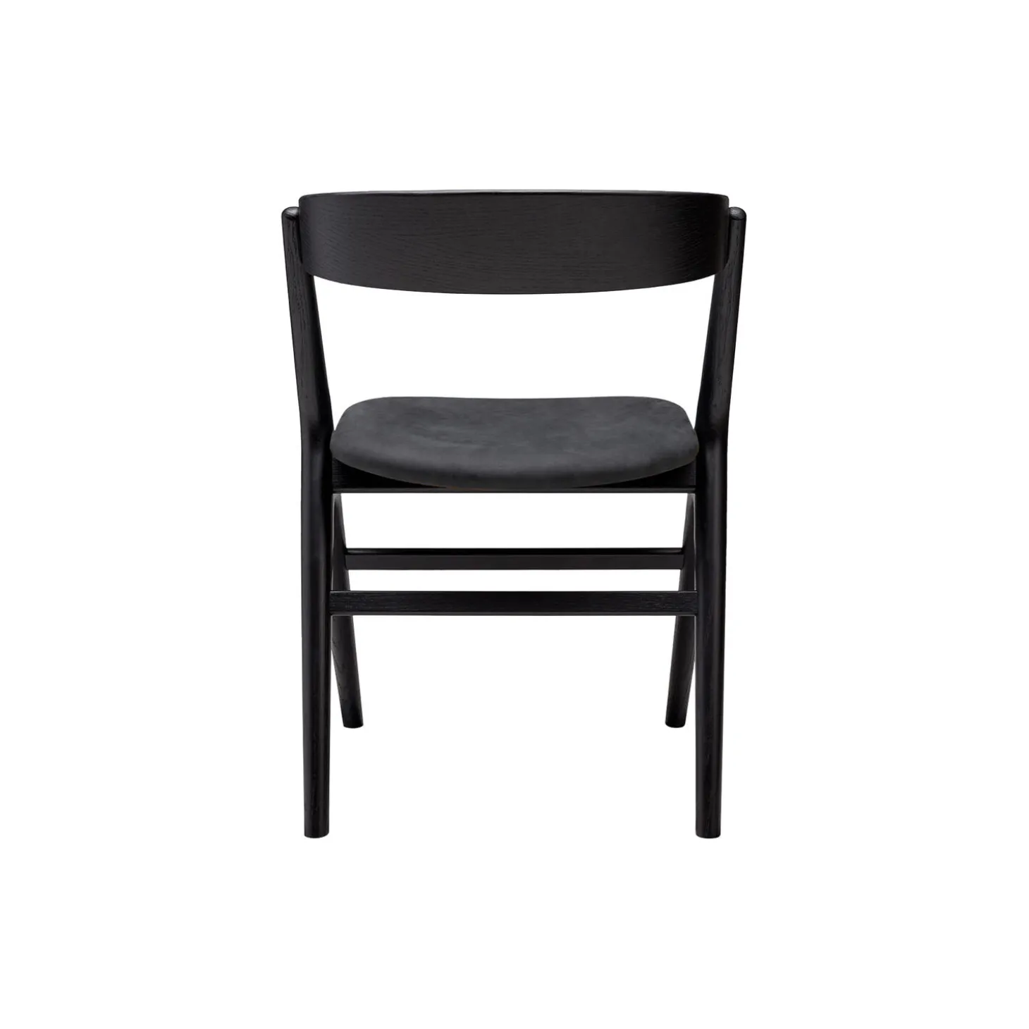 Sibast No 9 spisebordsstol, sortlakeret eg/dark grey