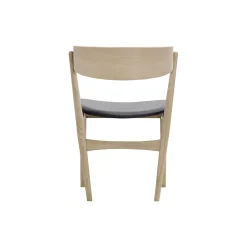 Sibast No 7 spisestol, hvidolieret eg/sort