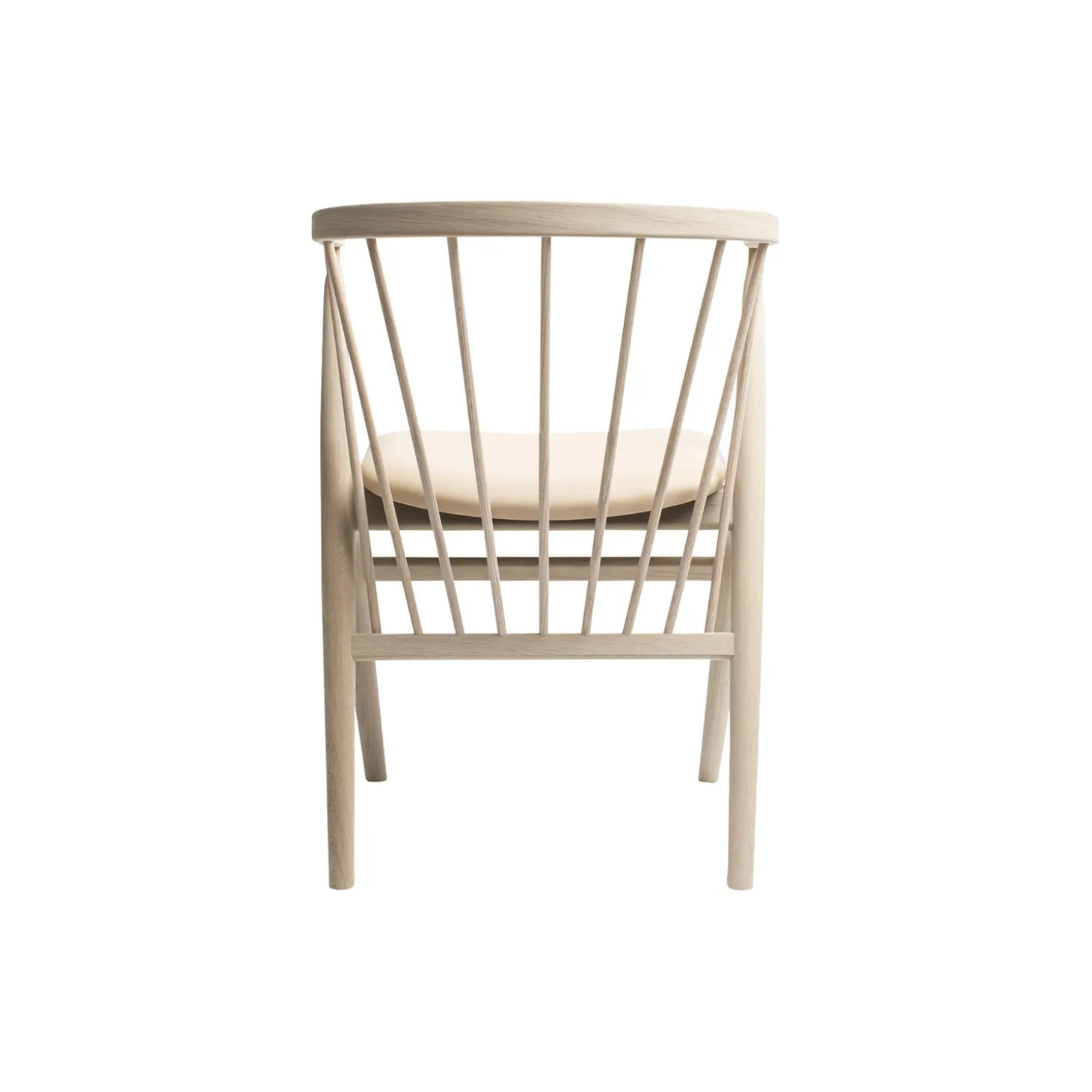 Sibast No 8 spisestol, hvidolieret eg/honey