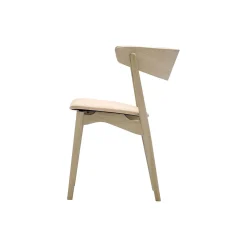 Sibast No 7 spisestol, hvidolieret eg/honey