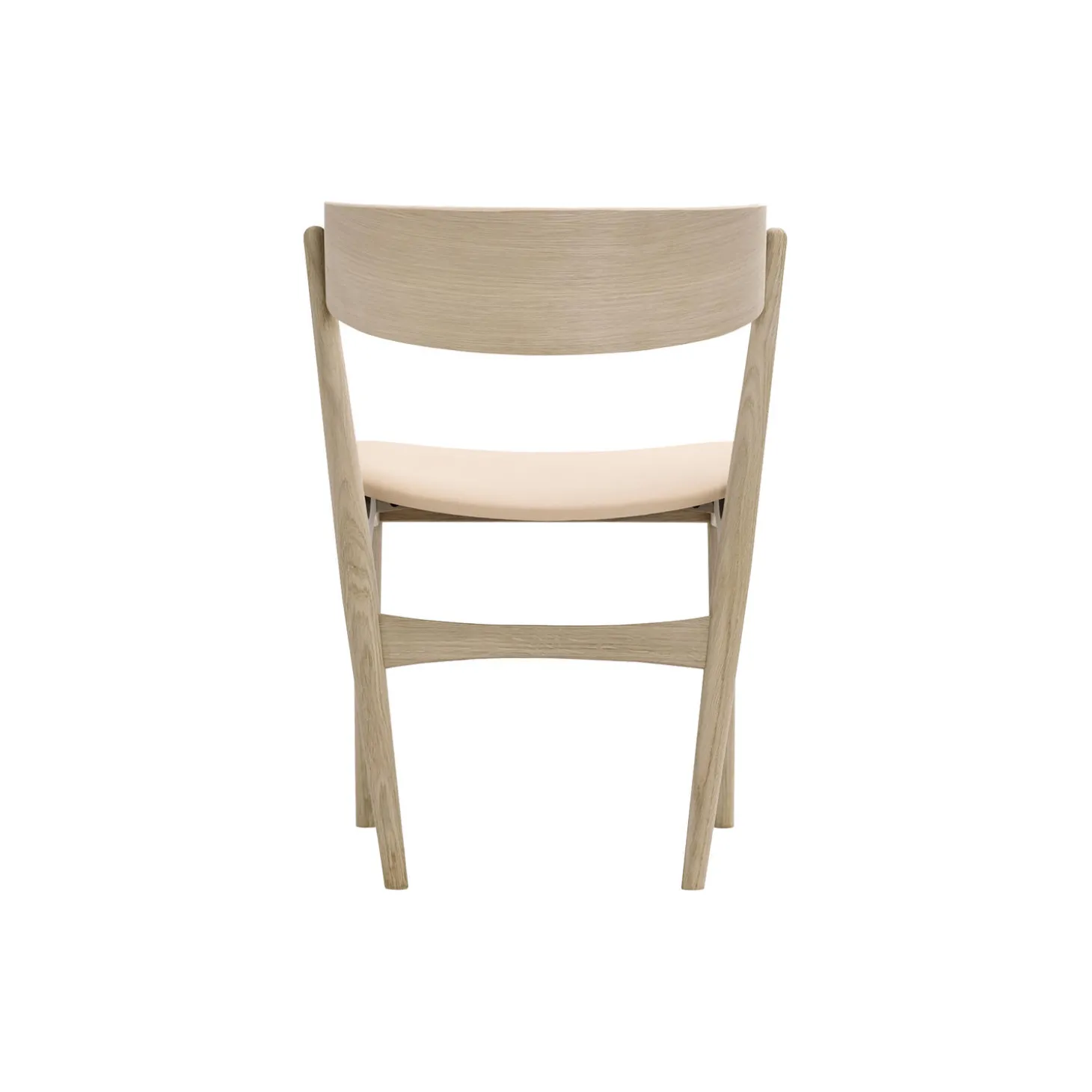 Sibast No 7 spisestol, hvidolieret eg/honey