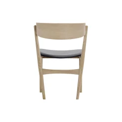 Sibast No 7 spisestol, sæbebehandlet eg/sort