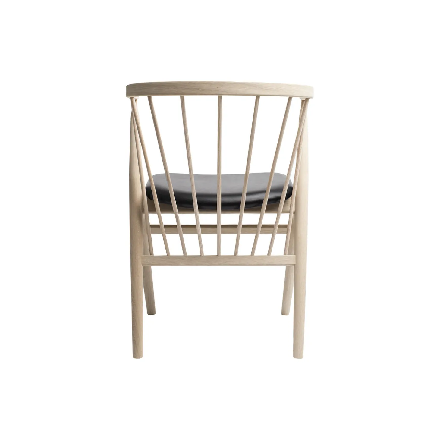 Sibast No 8 spisestol, sæbebehandlet eg/sort