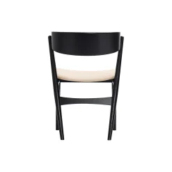 Sibast No 7 spisestol, sortlakeret eg/honey