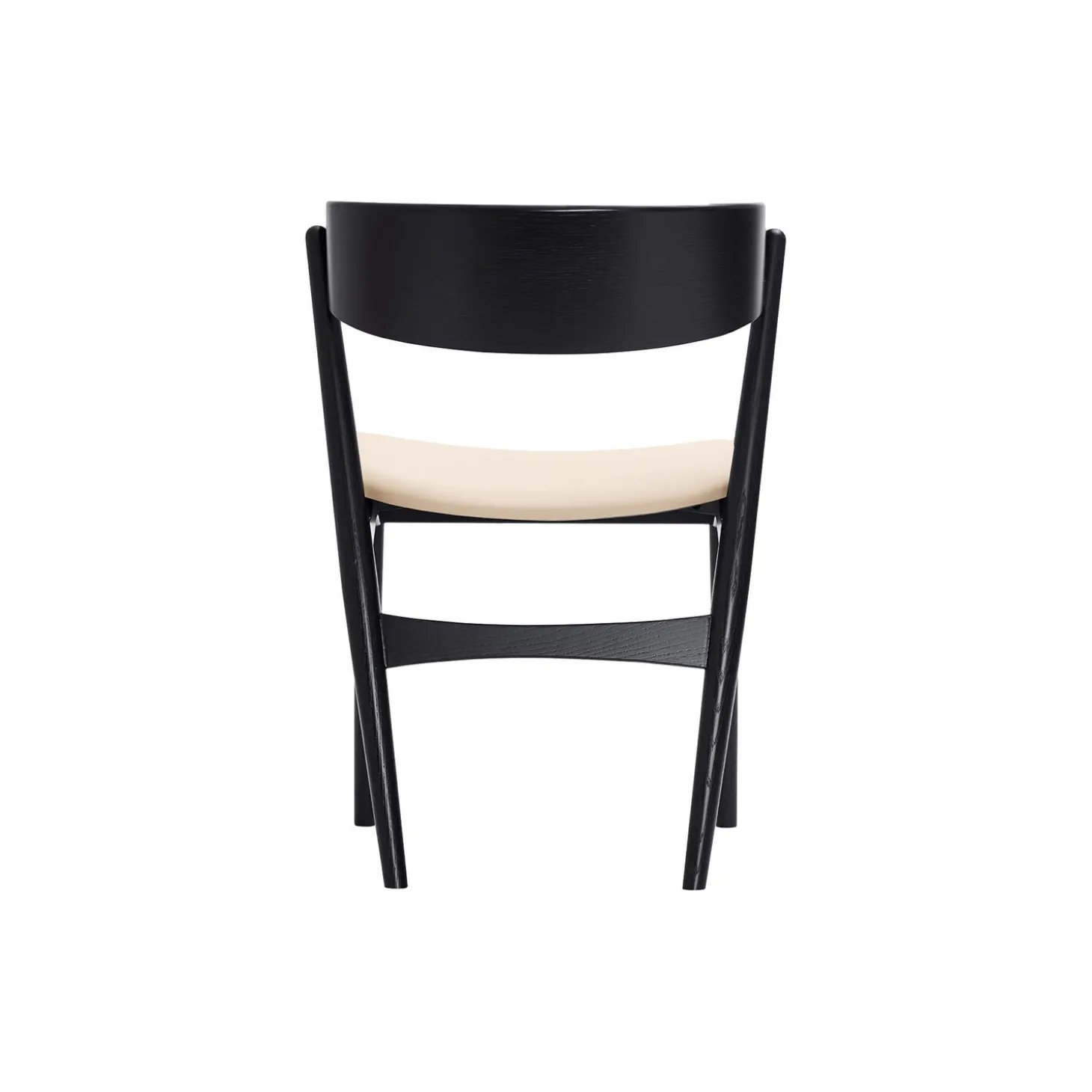 Sibast No 7 spisestol, sortlakeret eg/honey