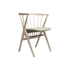 Sibast No 8 spisestol, white oiled oak/light grey