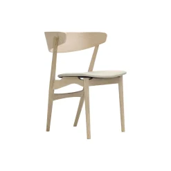 Sibast No 7 spisestol, white oiled oak/light grey