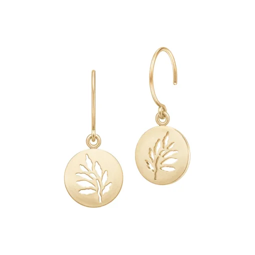 Signature Earrings, gold