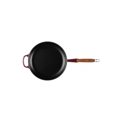 Signature stegepande med træhåndtag Ø 28 cm, garnet