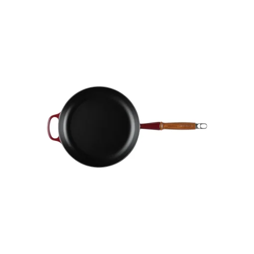 Signature stegepande med træhåndtag Ø 28 cm, garnet