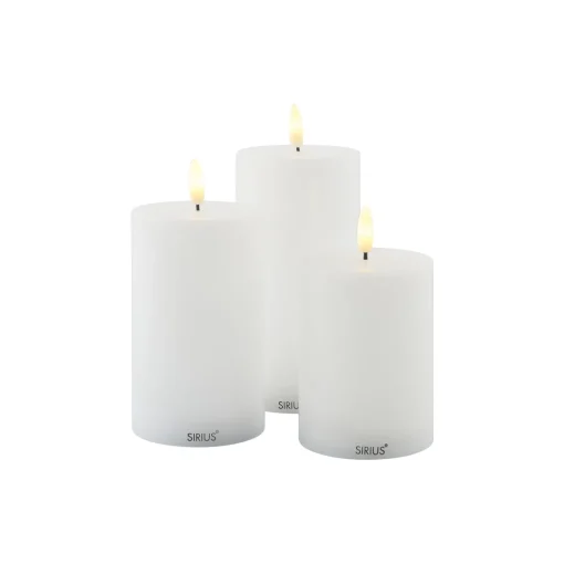 Sille genopladelige lys, white