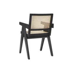 Sissi armlænestol, sort/lys beige