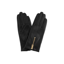 Skindhansker med lynlås, 097 gold