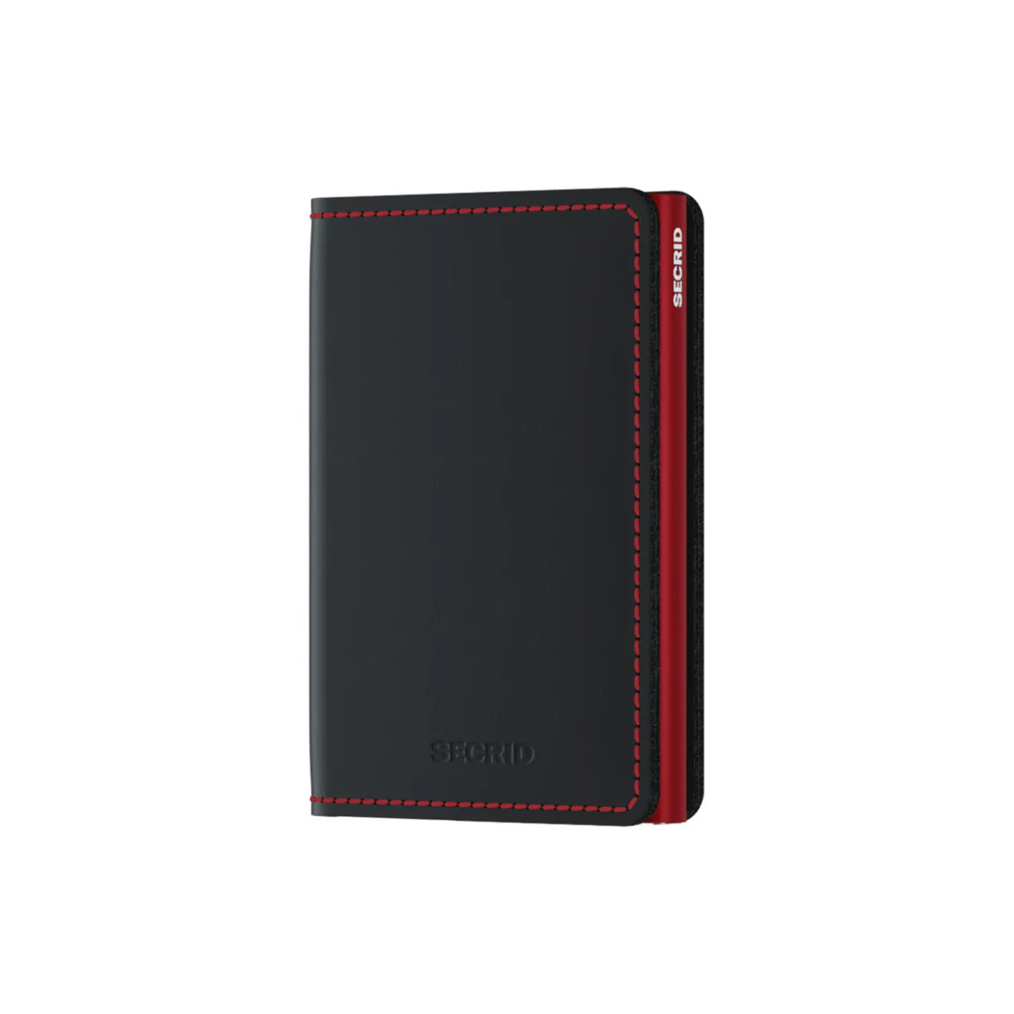Slimwallet, matte black/red