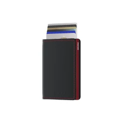 Slimwallet, matte black/red